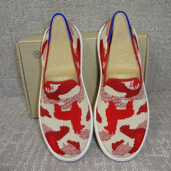 Rothy's Other - Rothys The Kids Sneaker Little Kids Size 13 US Red Llama Round Toe Slip on Shoes